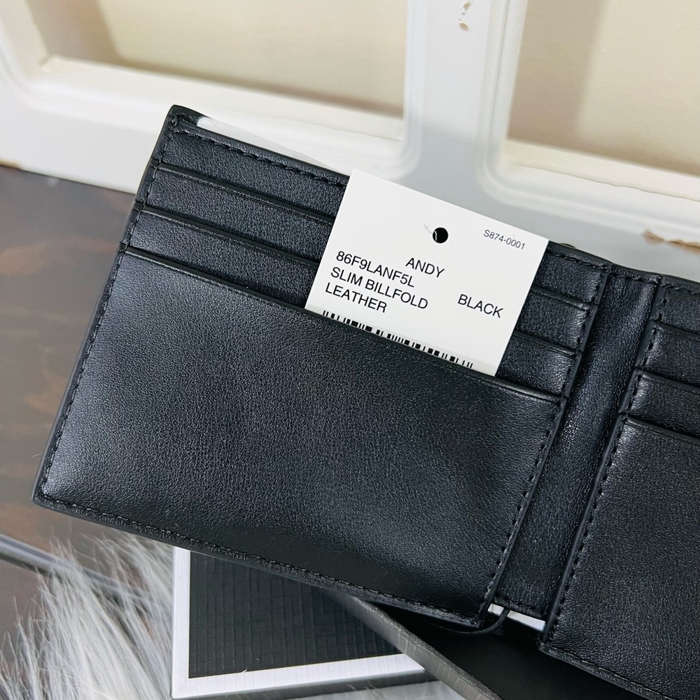Michael Kors Andy Men’s Slim Billfold Wallet - Picture 7 of 14